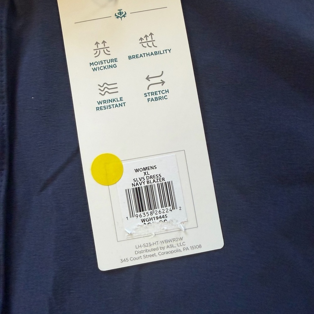 NWT Lady Hagen Sleeveless Pleated Golf Dress Navy Blue Size XL - Picture 4 of 5